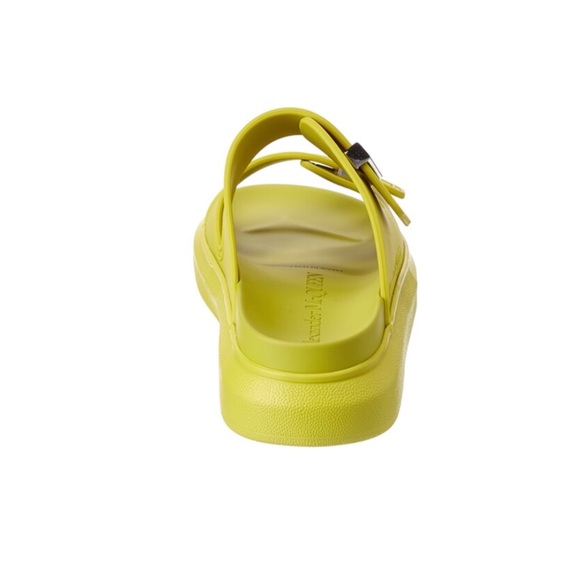 ALEXANDRA MCQUEEN Hybrid Platform Slides in Lime - Picture 3 of 13